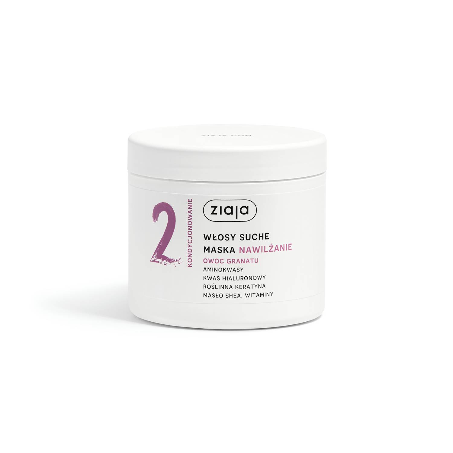 Ziaja nawilżanie - owoc granatu, maska do włosów, 350 ml