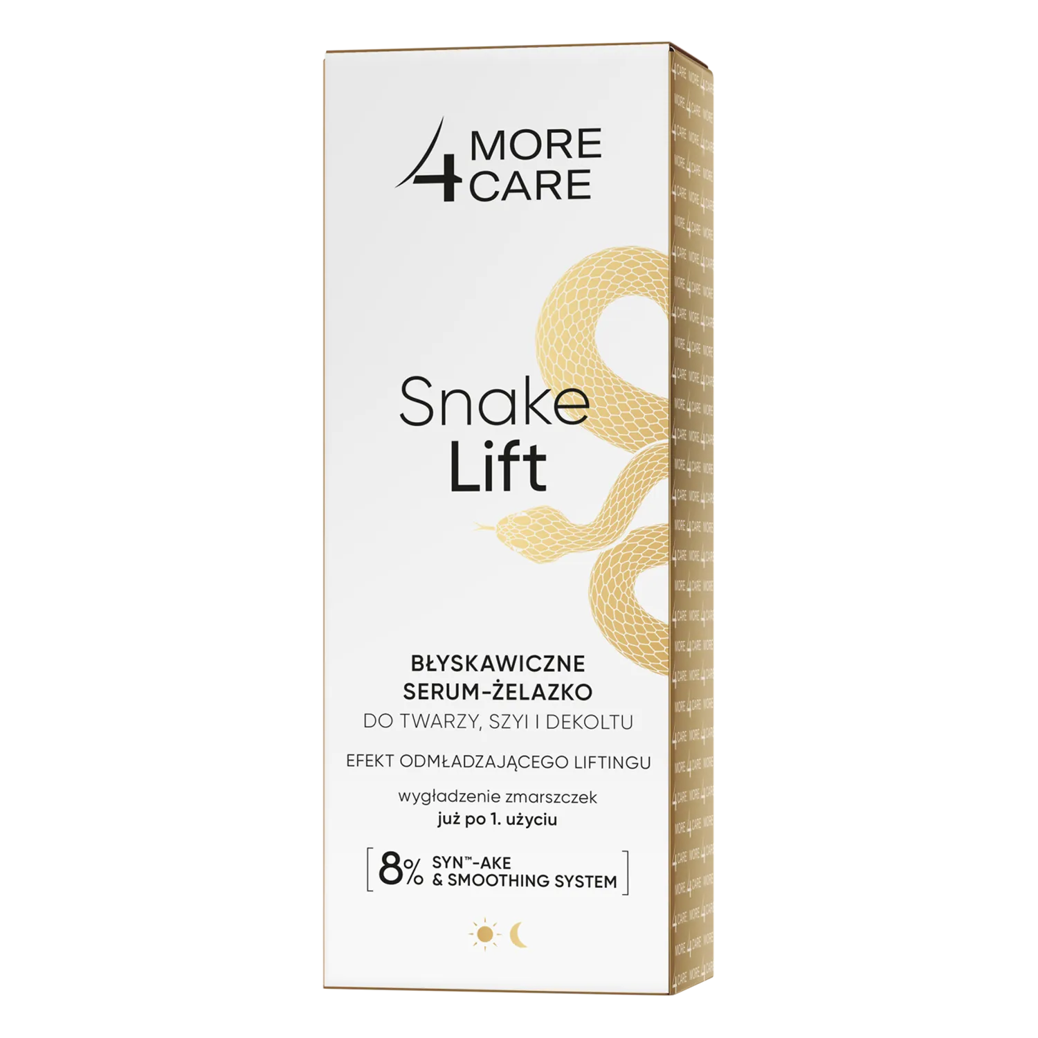 More4care - snake lift, błyskawiczne serum-żelazko do twarzy, szyi i dekoltu, 35 ml