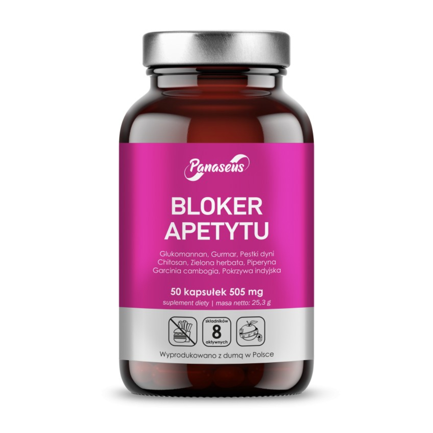 Panaseus bloker apetytu, 50 kapsułek
