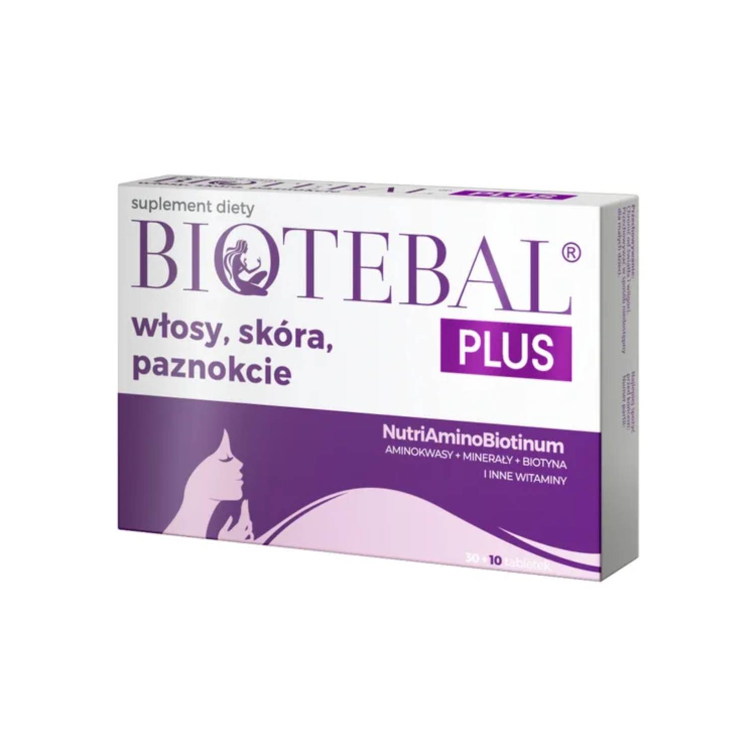 Biotebal plus włosy, skóra, paznokcie, 40 tabletek