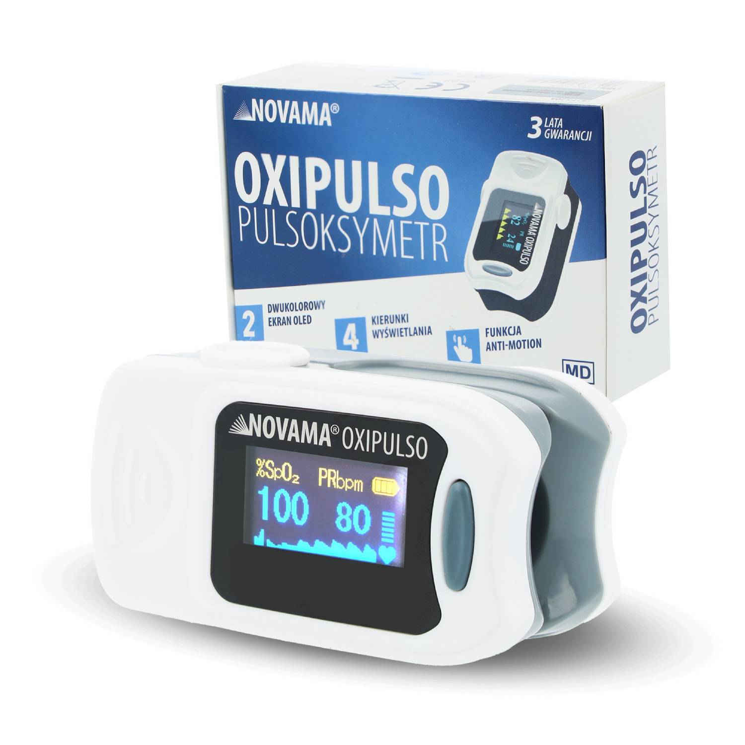 Novama oxipulso - pulsoksymetr napalcowy, 1 sztuka