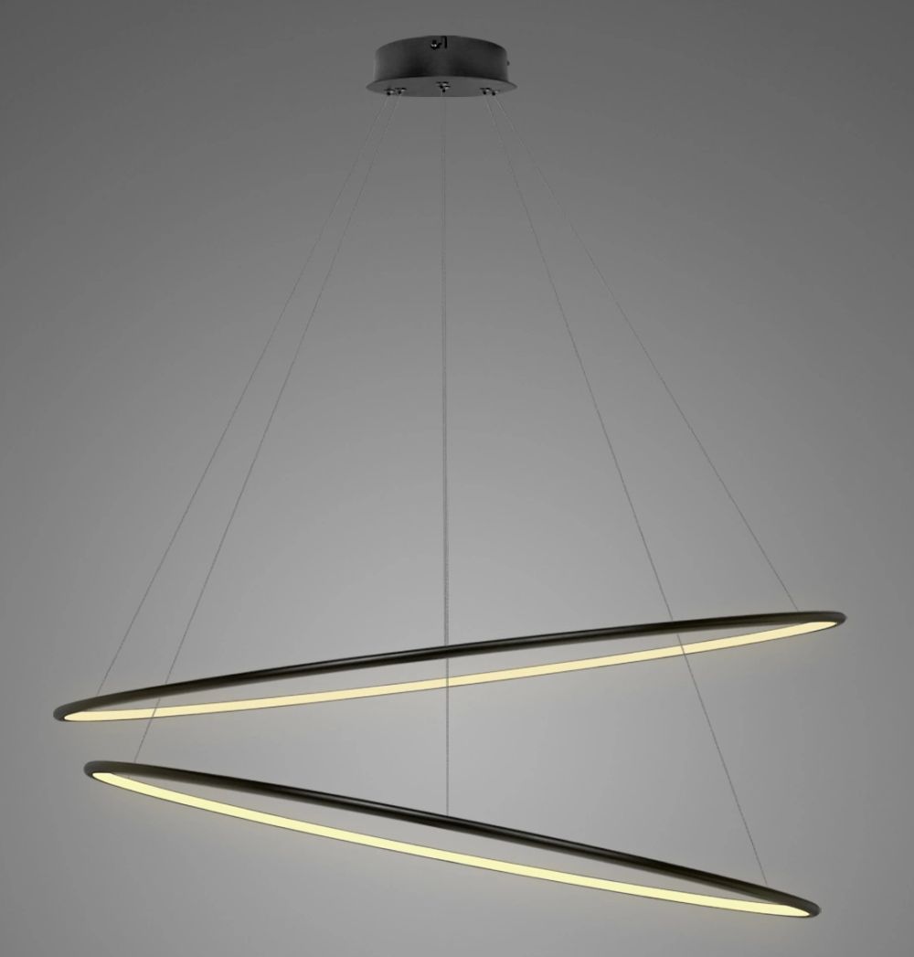 Altavola Design Ledowe Okręgi lampa wisząca 83W LED czarny LA074/P_120_in_3k_black