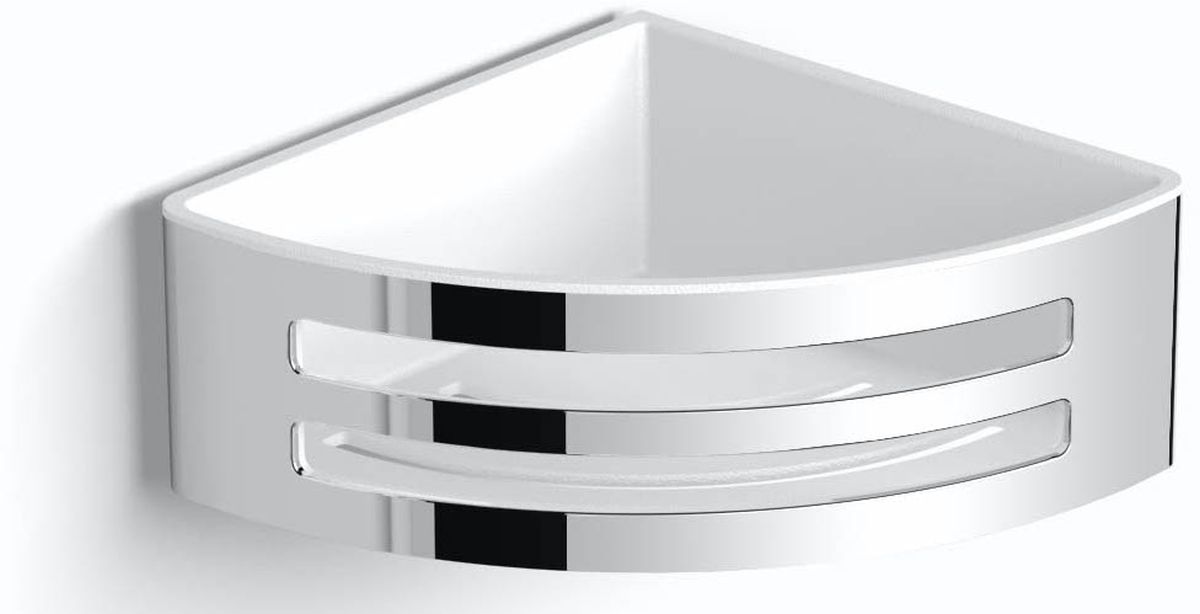 Stella koszyk łazienkowy ścienny narożny stal polerowana 16.038