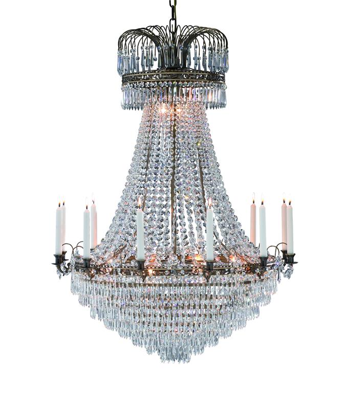 Markslöjd Läckö lampa wisząca 15x40W antyczny/brylant 100667