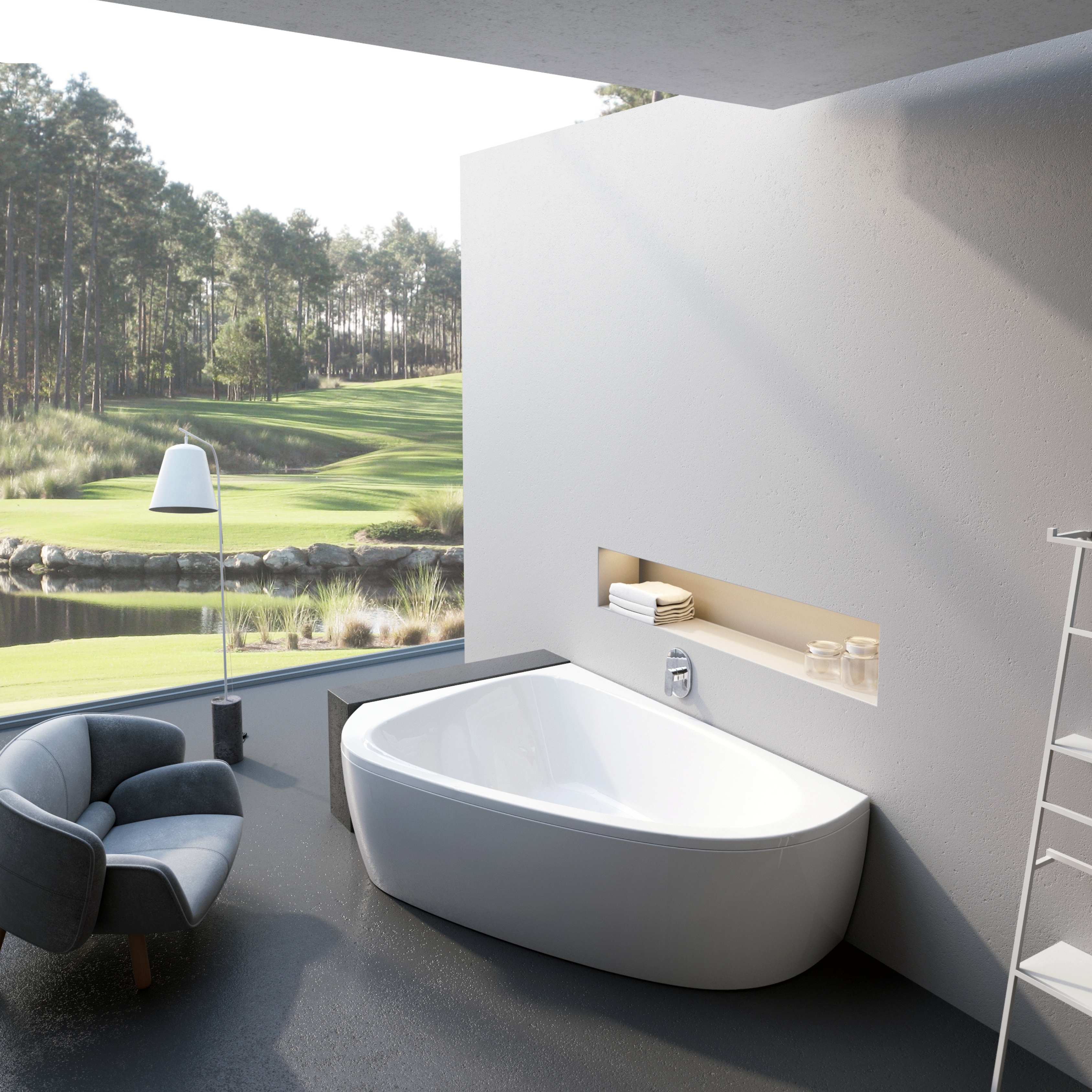 Ravak LoveStory wanna narożna 196x113,5 cm lewa biała C751000000