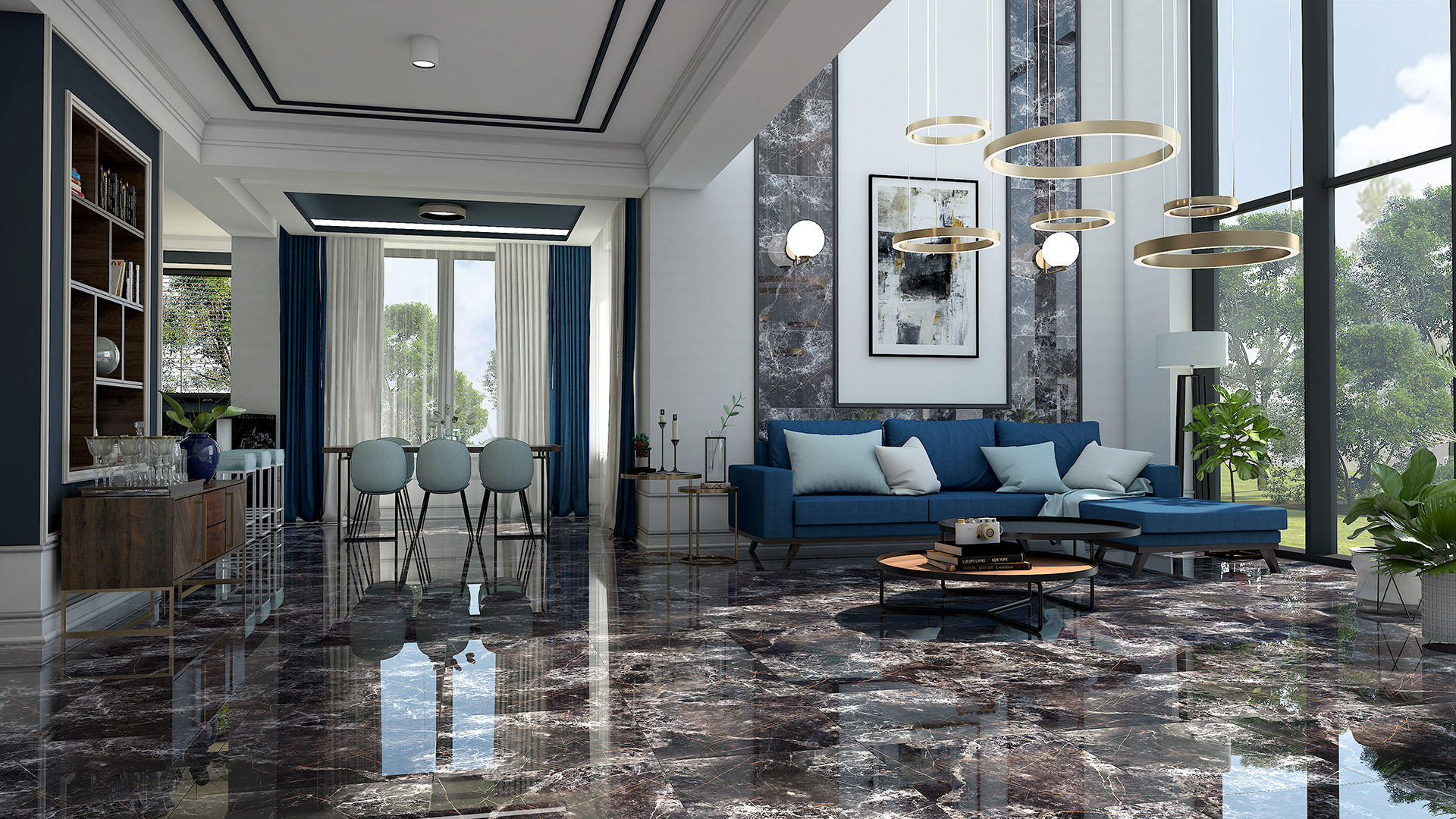 Ceramstic Imperial Poler płytka podłogowa 60x60 cm czarny połysk