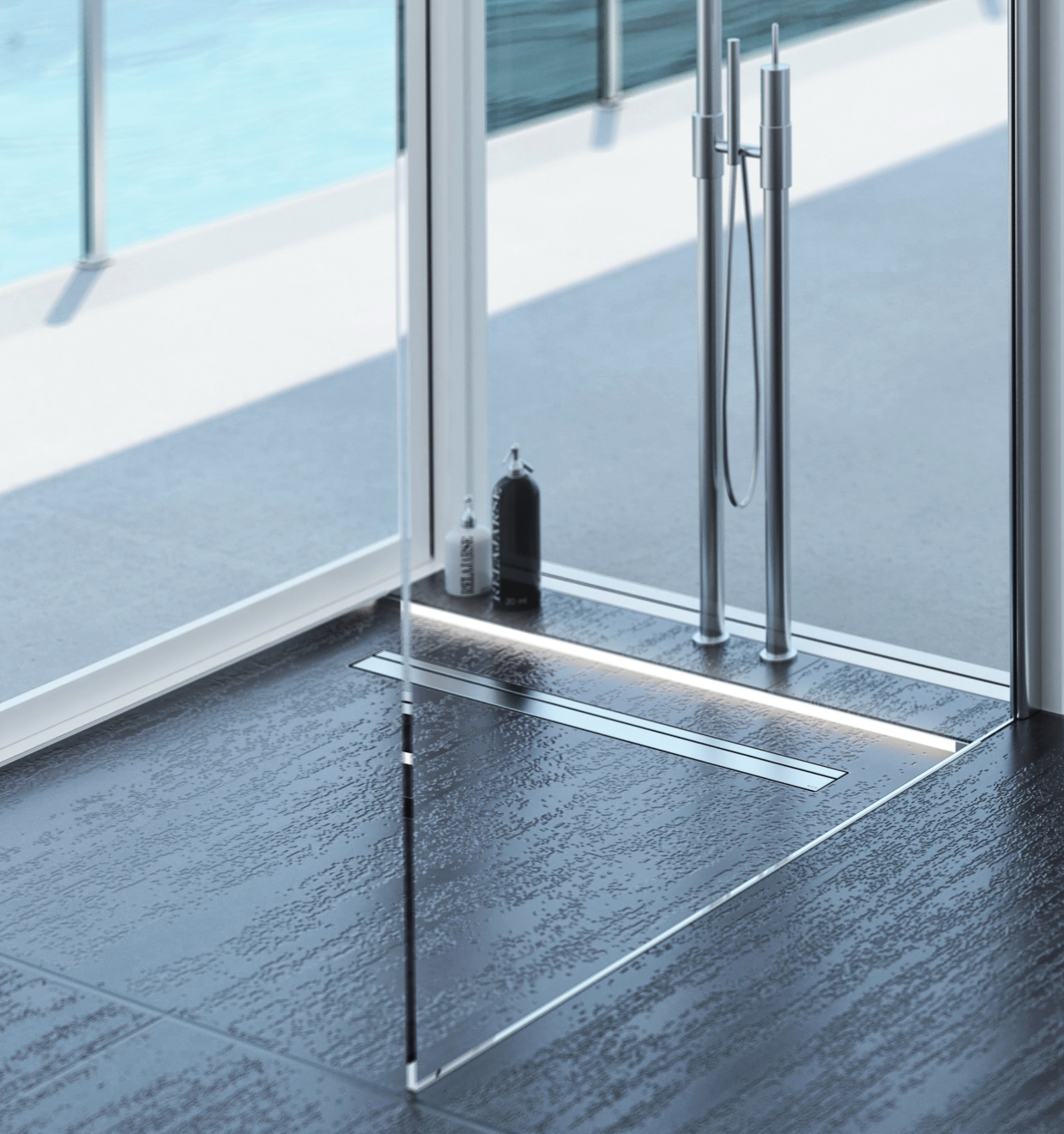ACO ShowerDrain C Black listwa kształtująca spadek 149 cm stal 9010.72.41 - Wysyłka w 24h