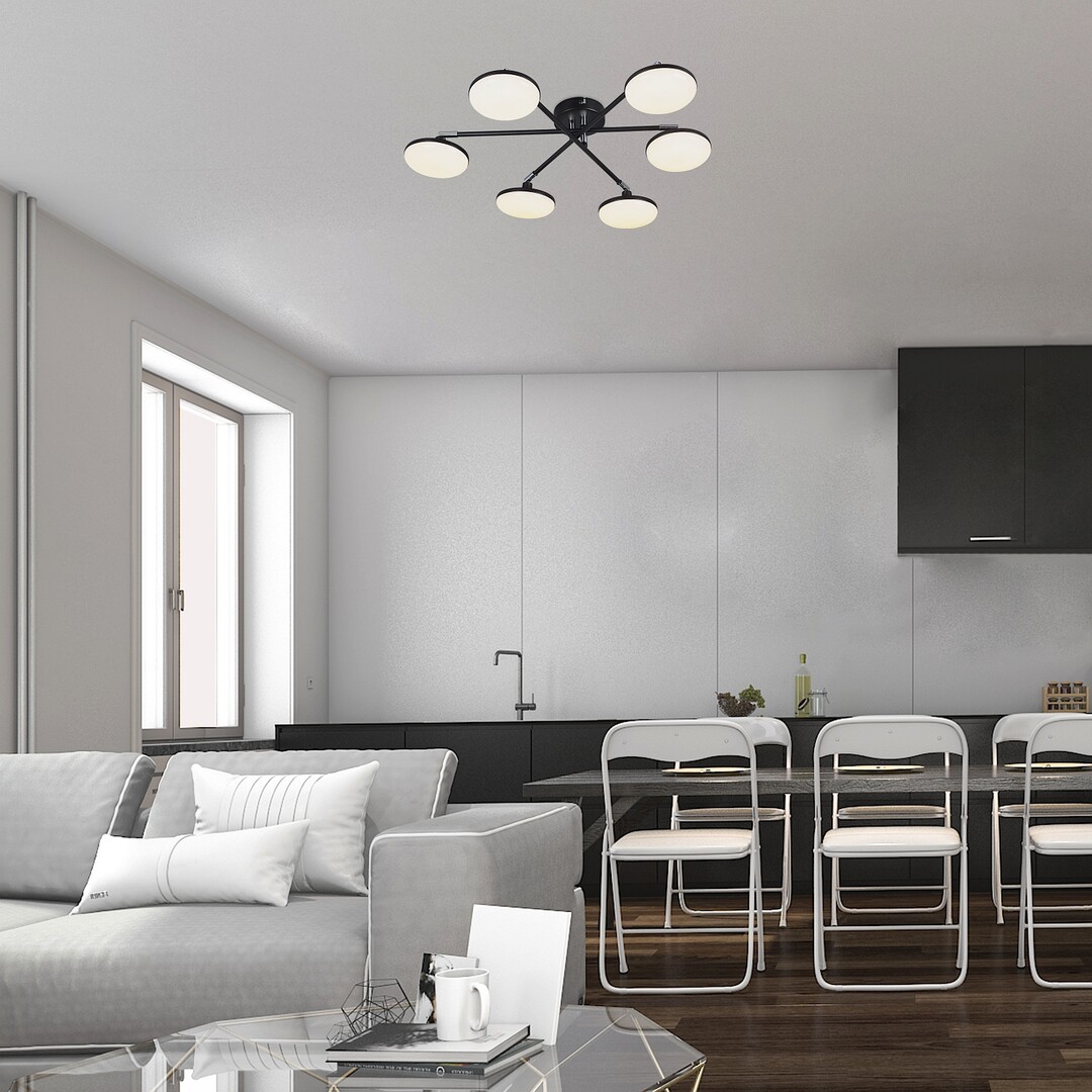 Rabalux Madi lampa podsufitowa 24 W biała-czarna 71063