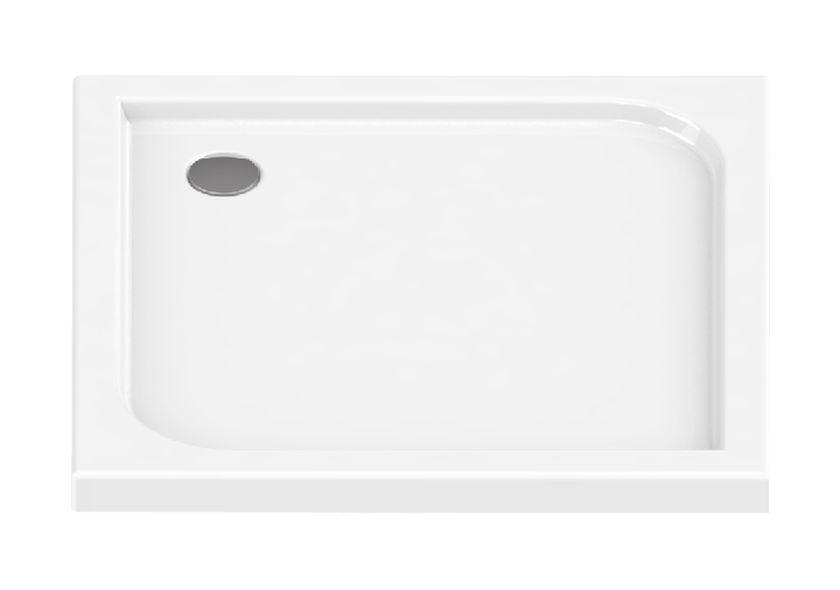 New Trendy Cantare brodzik 100x100 cm kwadratowy biały B-0138