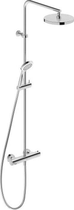Duravit B.2 zestaw prysznicowy ścienny termostatyczny z deszczownicą chrom B24280008010