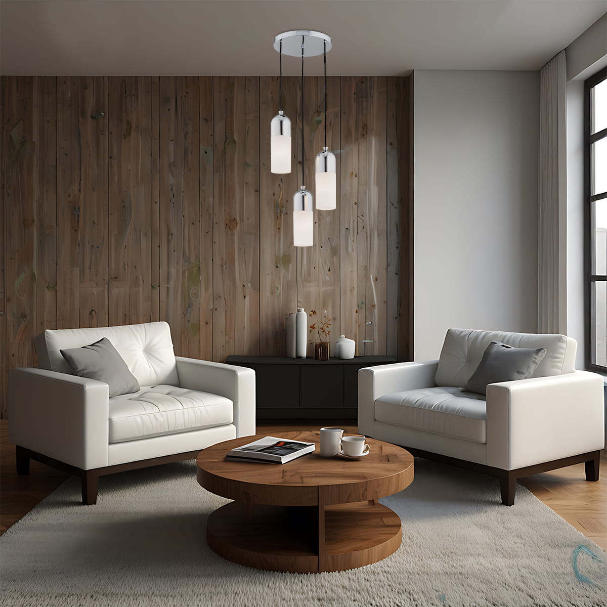 Argon Burgos lampa wisząca 3x15W opal mat/chrom 1465