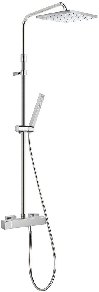 Tres Cuadro zestaw prysznicowy ścienny z deszczownicą chrom 007.197.01