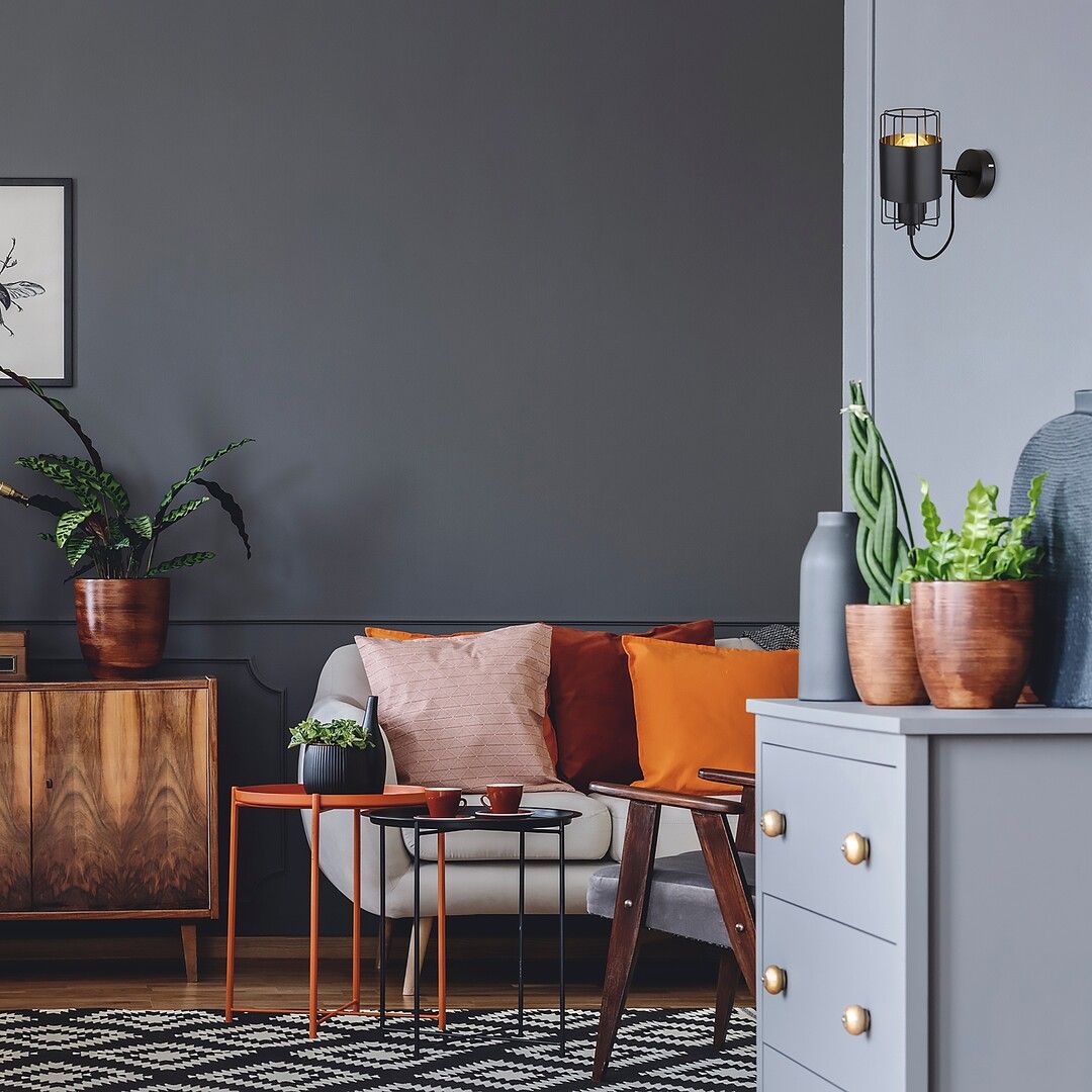 Rabalux Dimitri kinkiet 1x40W czarny 3123