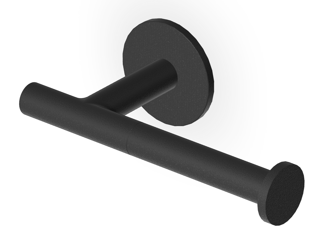 Zucchetti Pan uchwyt na papier toaletowy czarny ZAC630.N1