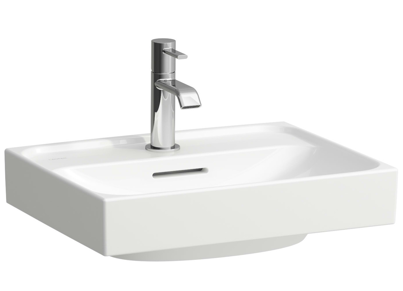 Laufen Meda umywalka 45x35 cm prostokątna ścienna-meblowa biała H8151110001041
