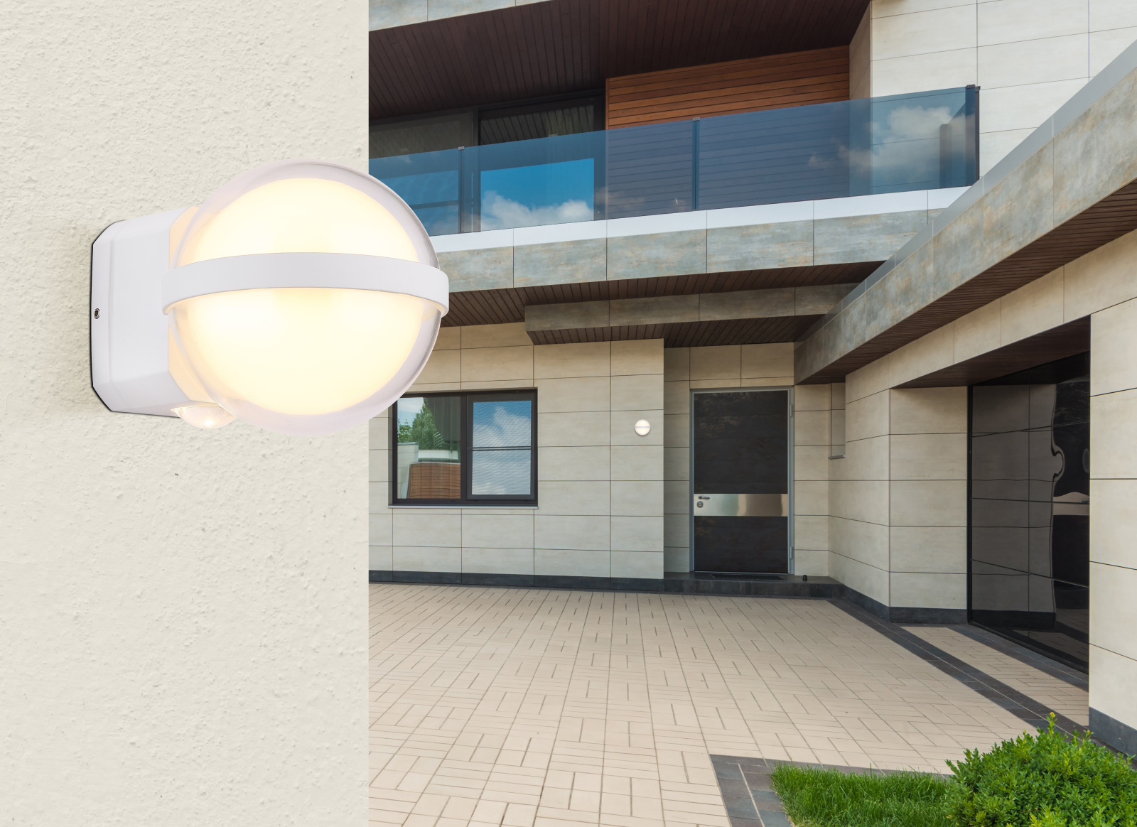 Globo Lighting Illi kinkiet zewnętrzny 1x12 W biały 34157W