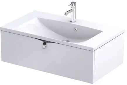 Oristo Siena szafka 79,6x45,5x25 cm podumywalkowa wisząca biała mat OR45-SD1S-80-2