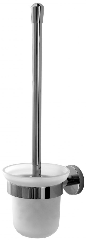FDesign Meriva szczotka toaletowa ścienna chrom/szkło mleczne FD6-MRV-06-11