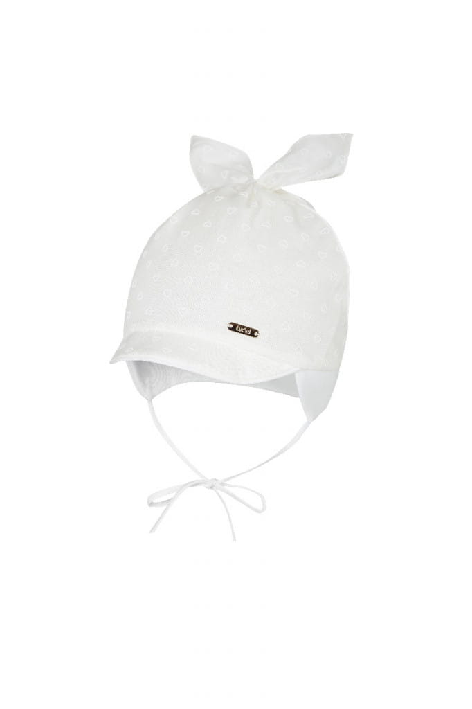 BROEL FELICIANA czapka dziewczęca ecru