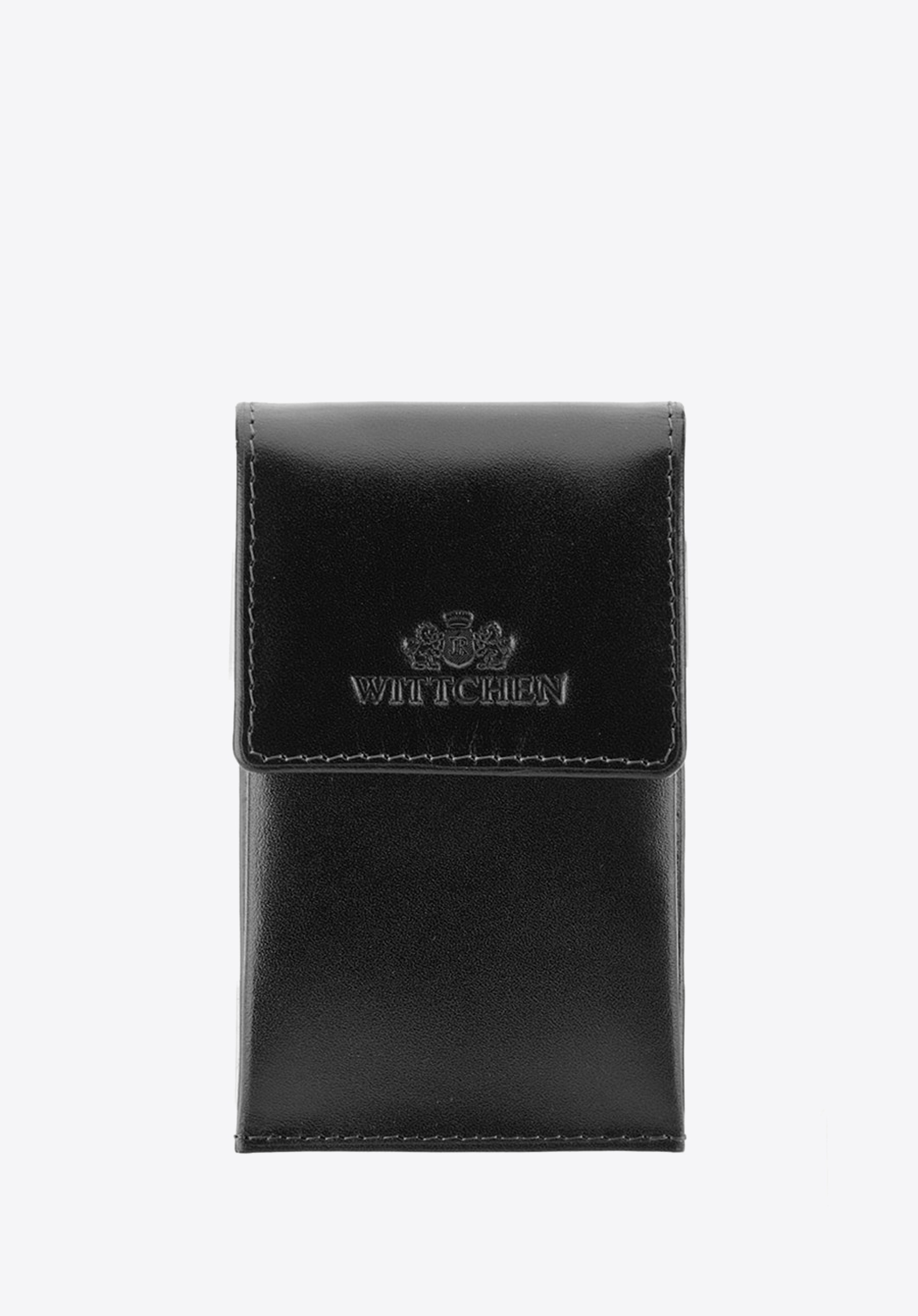 Etui na klucze skórzane prostokątne brązowe