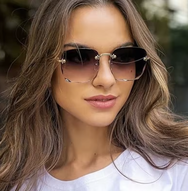 Okulary damskie kwadratowe gradientowe Ok12