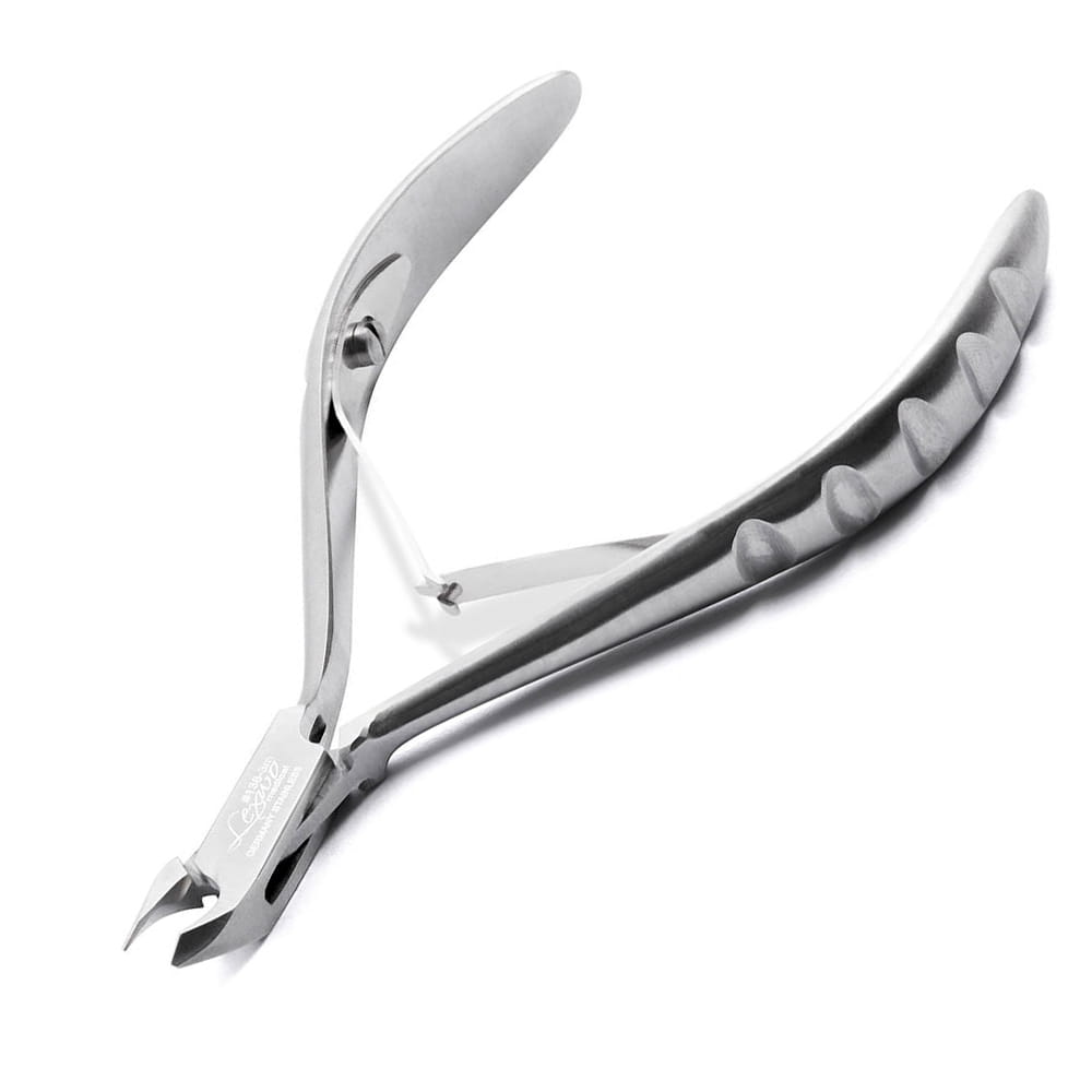 Cążki profesjonalne Lexwo do skórek srebrne 138 - 3 mm