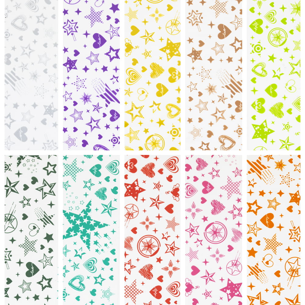 Folie transferowe 10 sztuk po 100 cm XKZ-29-08