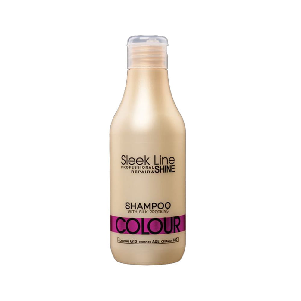 Stapiz szampon do włosów farbowanych z jedwabiem colour sleek line 300ml.