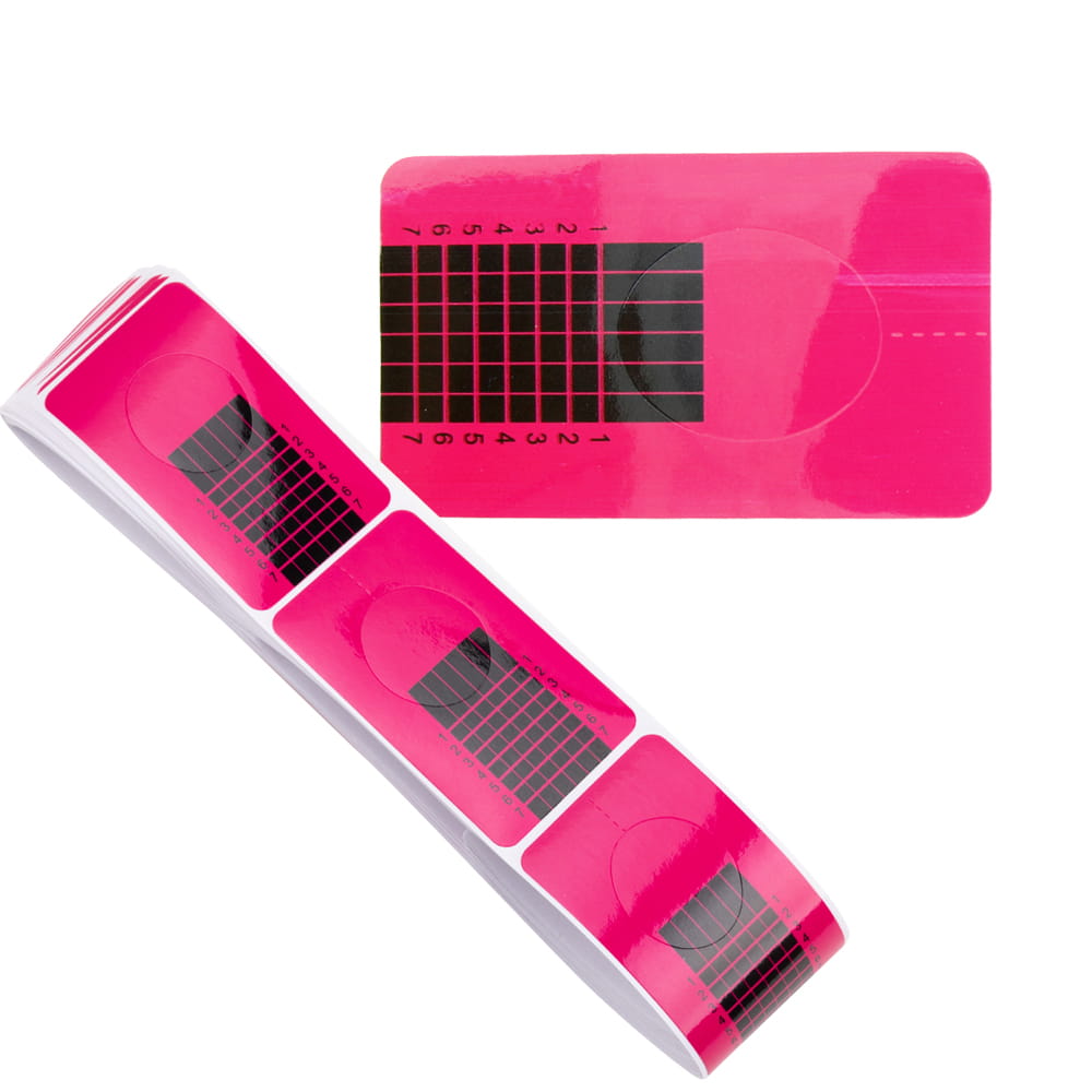 Szablony formy wąskie różowe 100 szt.