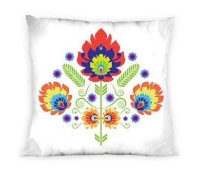 Poszewka łowicka na poduszkę 40x40 dwustronna PC