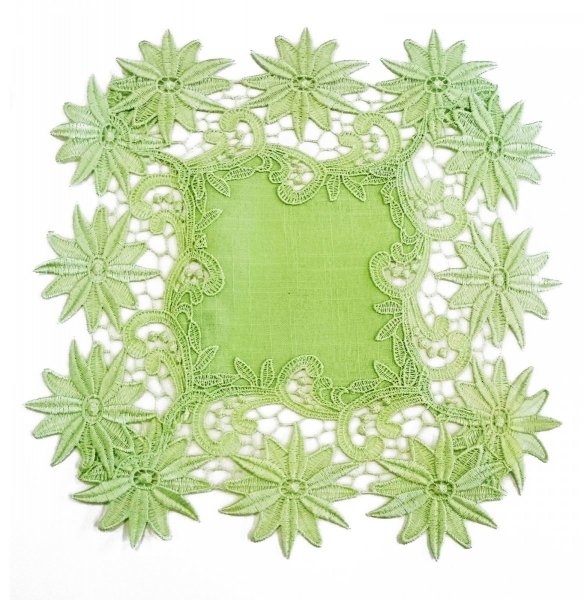 Obrus gipiurowy 30x30 kwadrat wz. 606 Kolor: Zielony