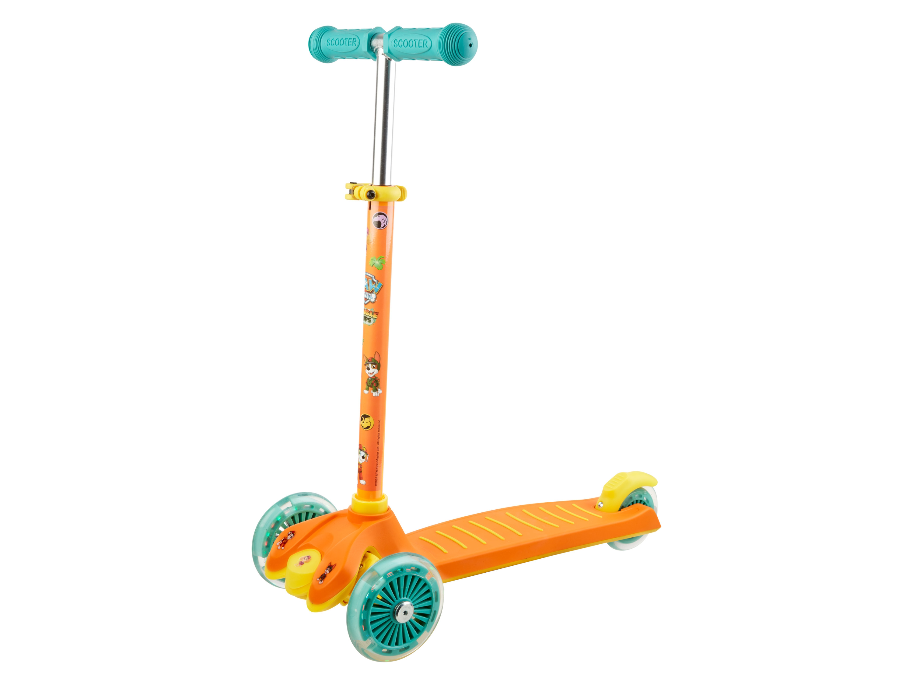 Hulajnoga 3-kołowa z diodami LED Pomarańczowy