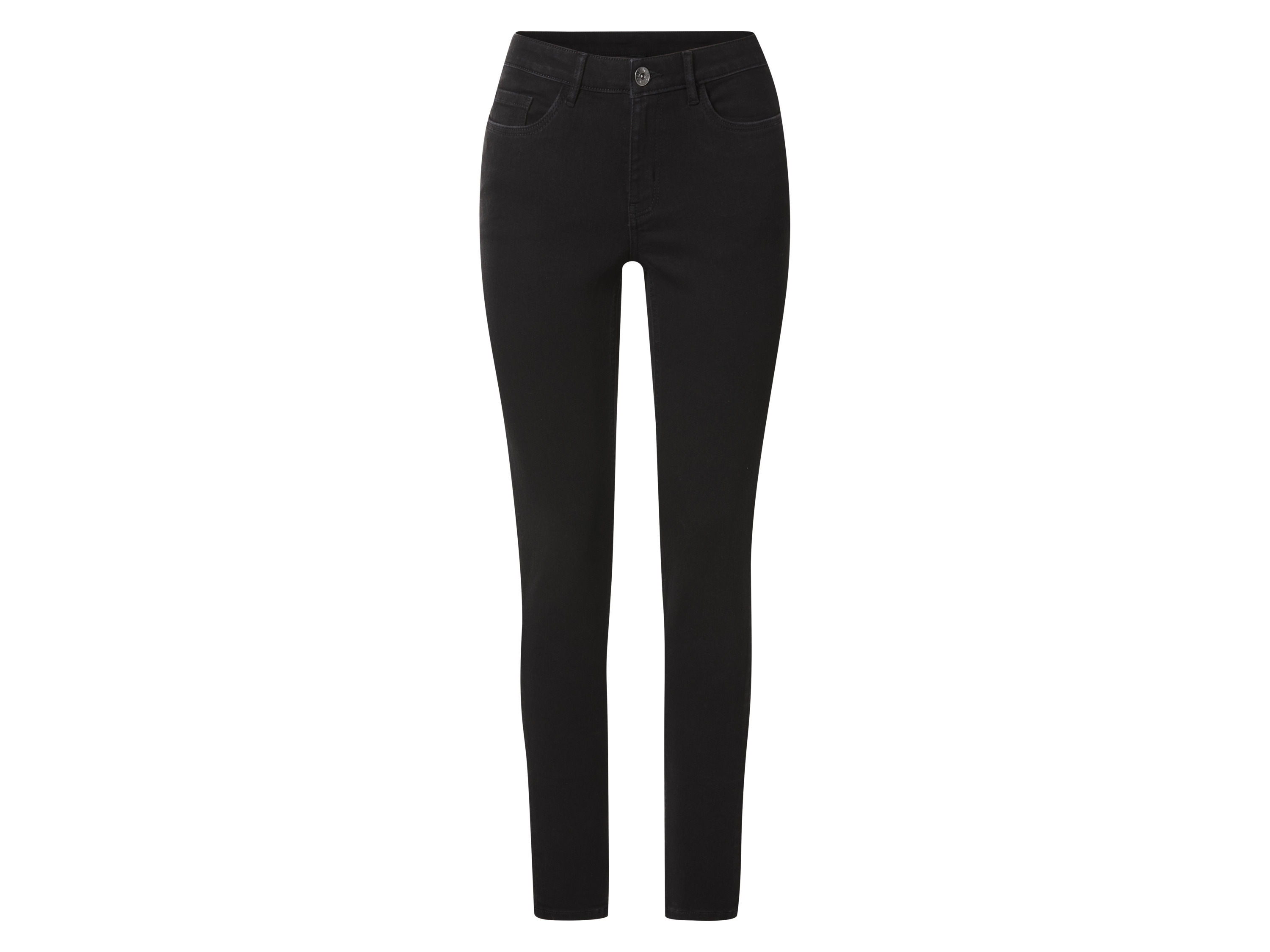 esmara Jeansy super skinny fit damskie z bawełną Czarny, 34