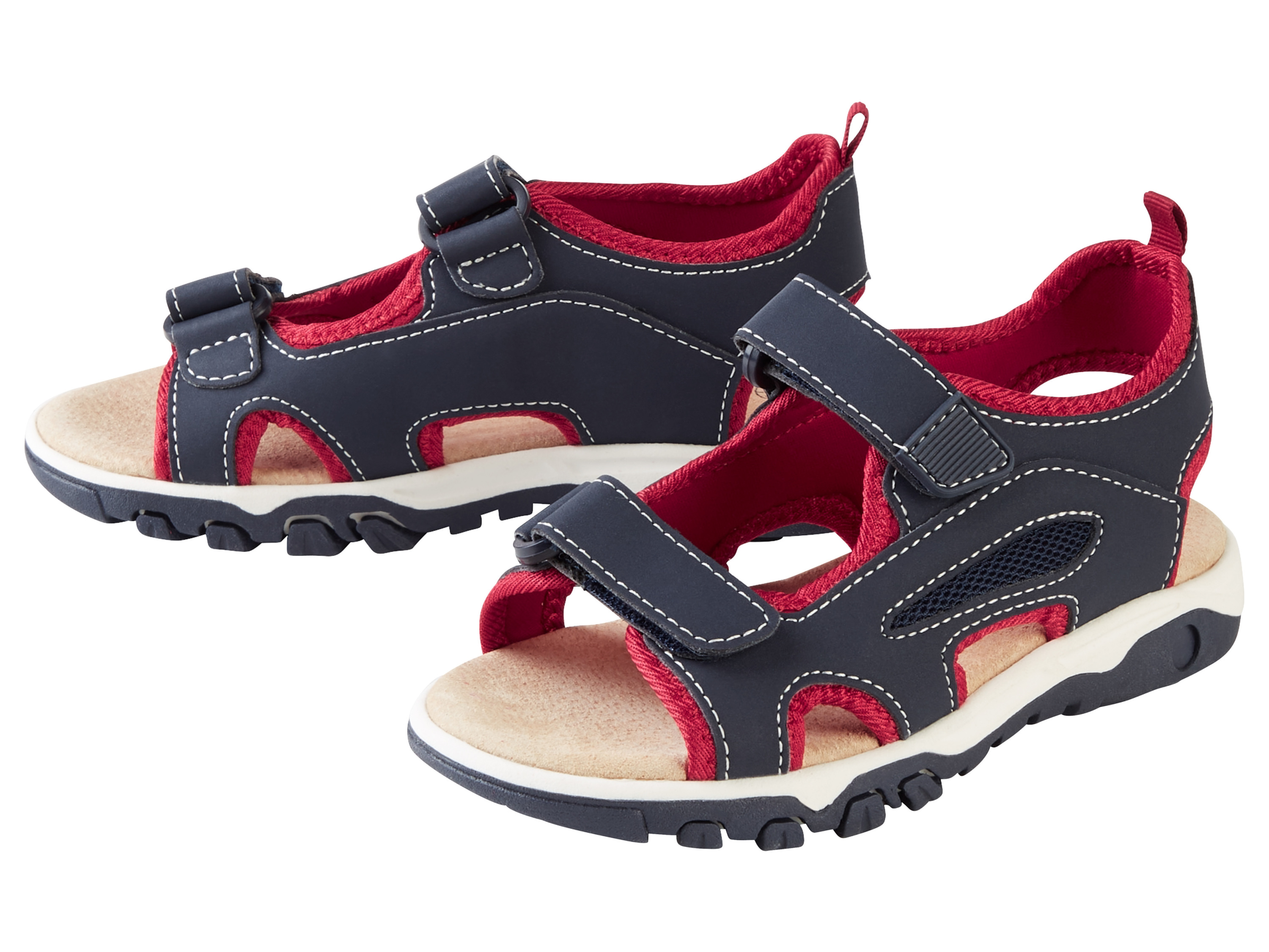 pepperts! Sandały dziecięce ze skórzaną wkładką Granatowy, 34