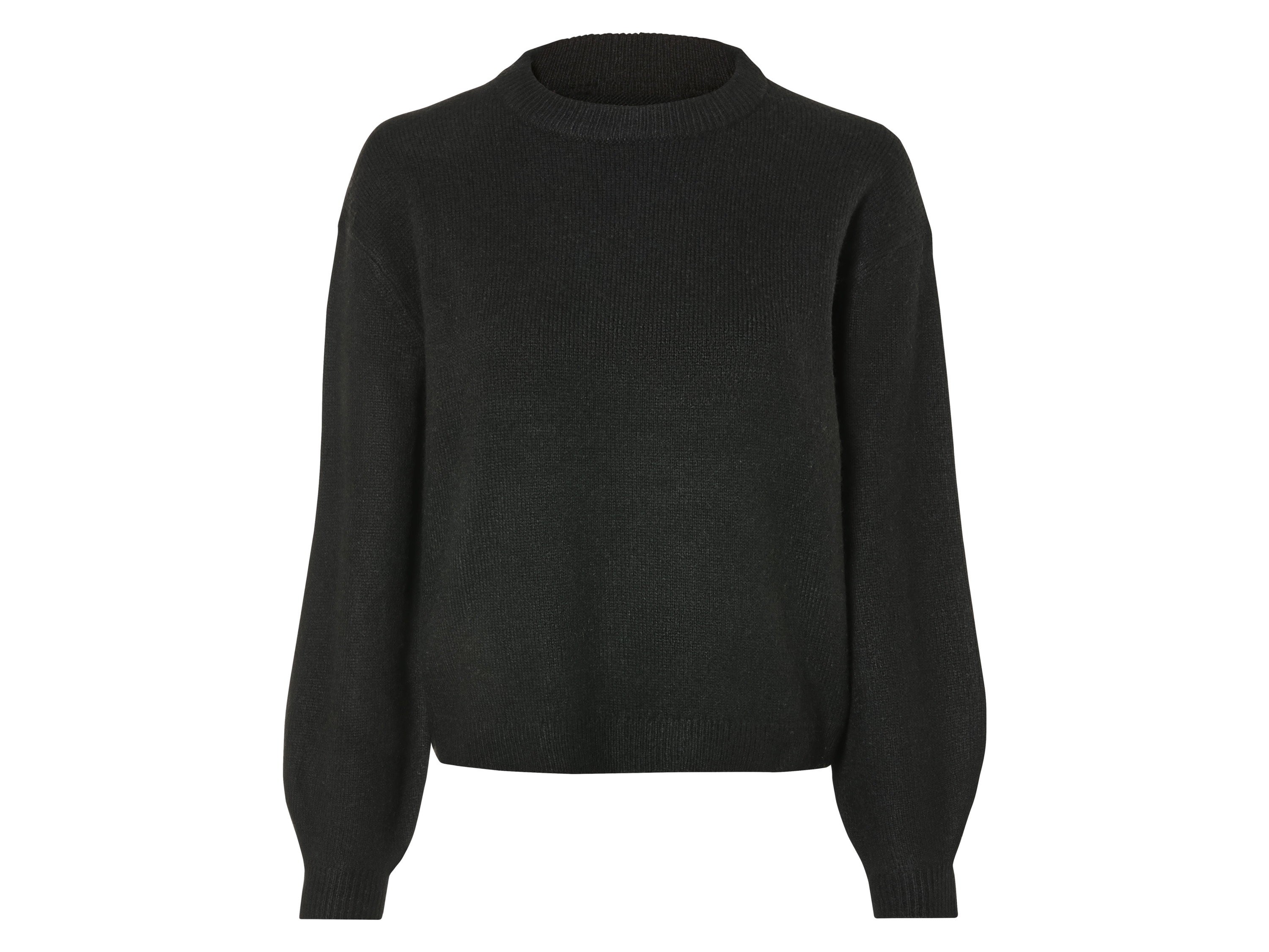 esmara Sweter damski z wełną Czarny, M40/42