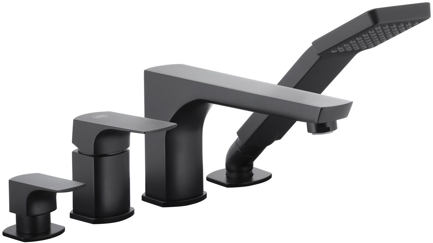 Darmowa Dostawa - Bateria wannowo-prysznicowa nawannowa czarny KFA Armatura Mokait 553521081