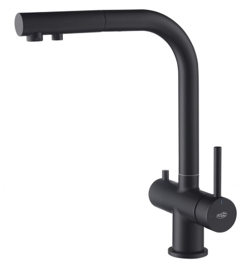 Darmowa Dostawa - Bateria kuchenna z filtrem stojąca czarna Blue Water Apala 5901730616552