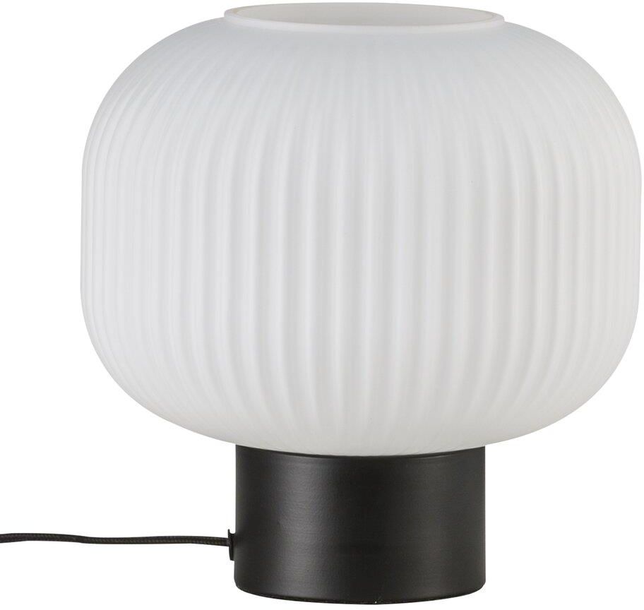 Darmowa Dostawa - Lampa stołowa 1x40 W biała-czarna-opal Nordlux Milford 48965001