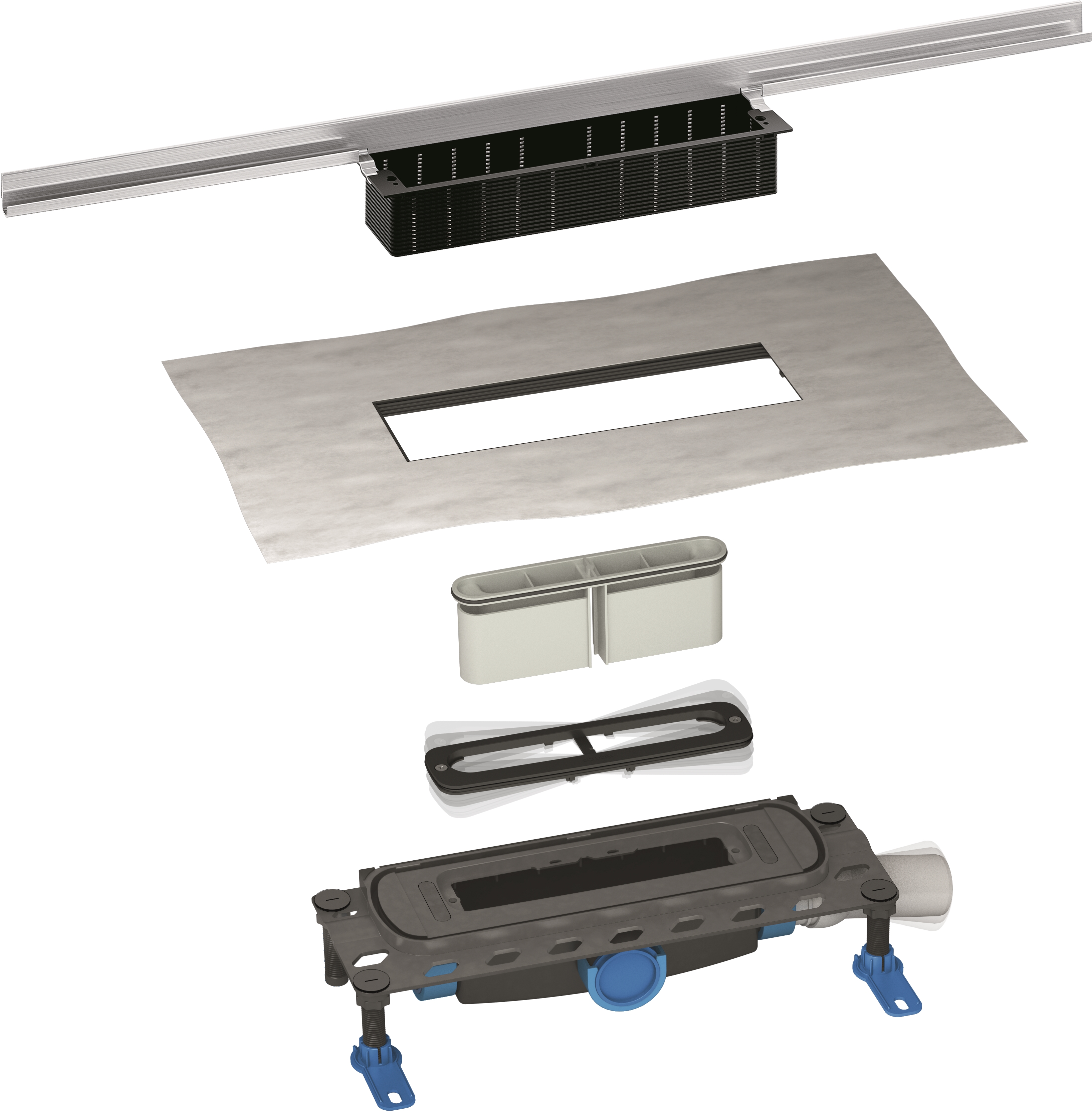 Darmowa Dostawa - Rynna odpływu liniowego 150 cm stal Dallmer CeraWall Individual 536532