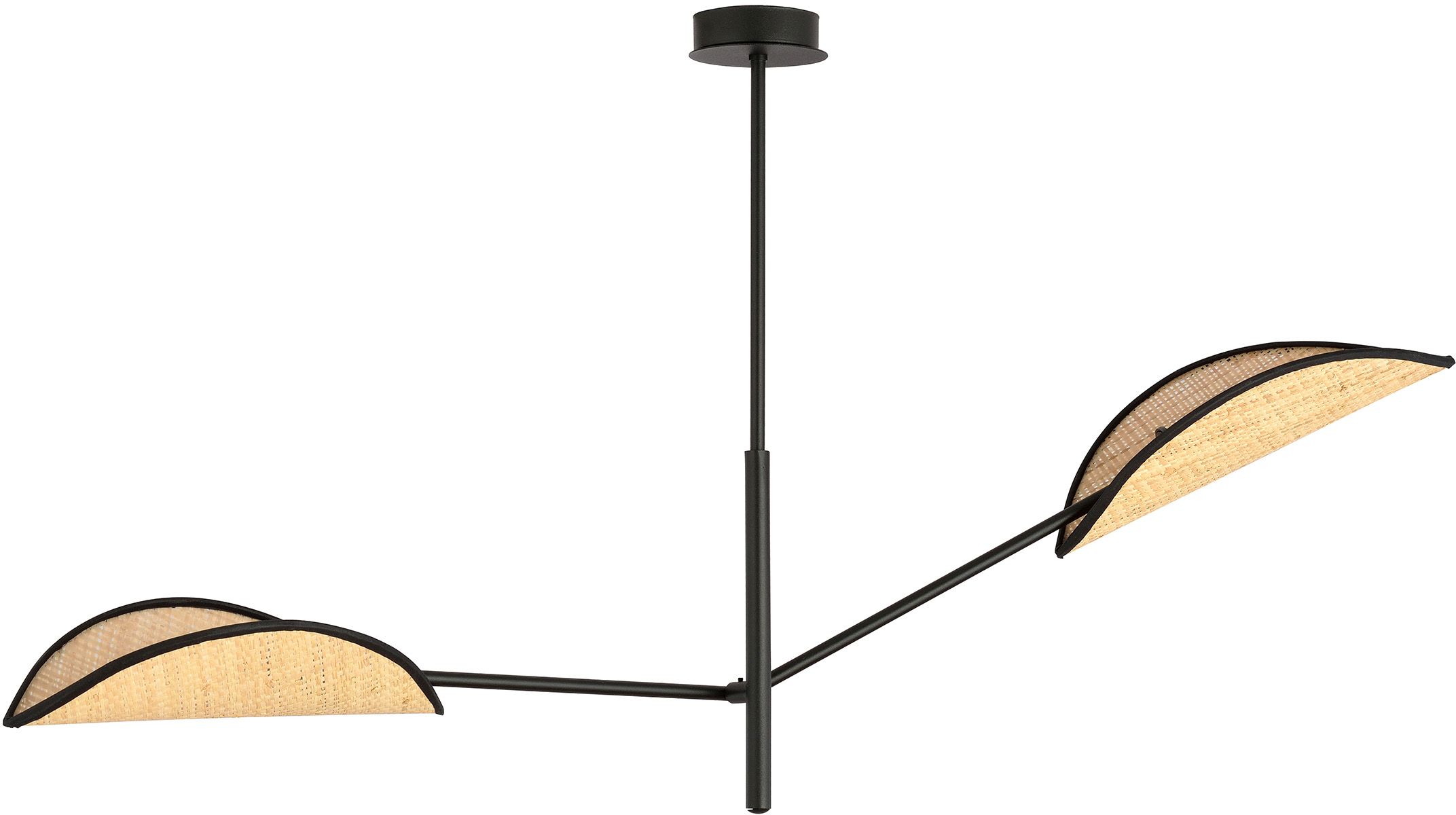 Darmowa Dostawa - Lampa podsufitowa 2x10 W czarna-beżowa Emibig Vene 11602