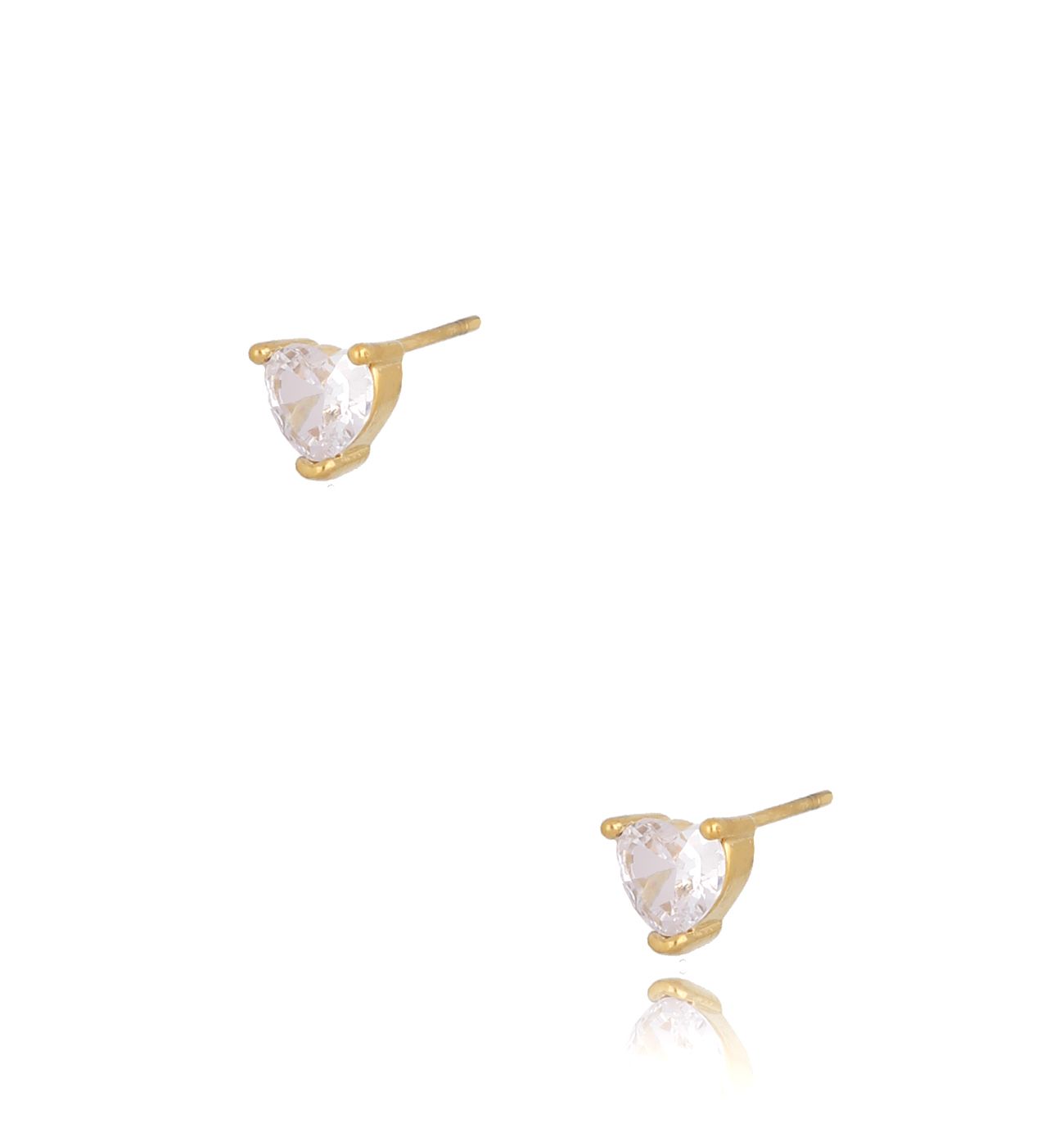 Kolczyki serduszka transparentne Kayla - By Dziubeka