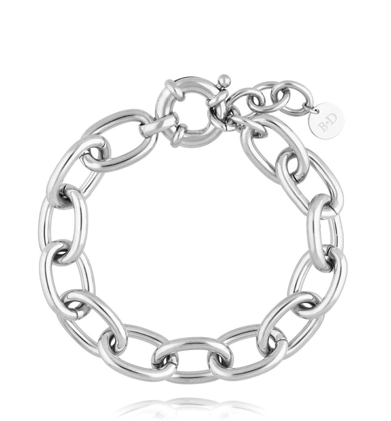 Bransoletka ze srebrnym łańcuchem BSA0750