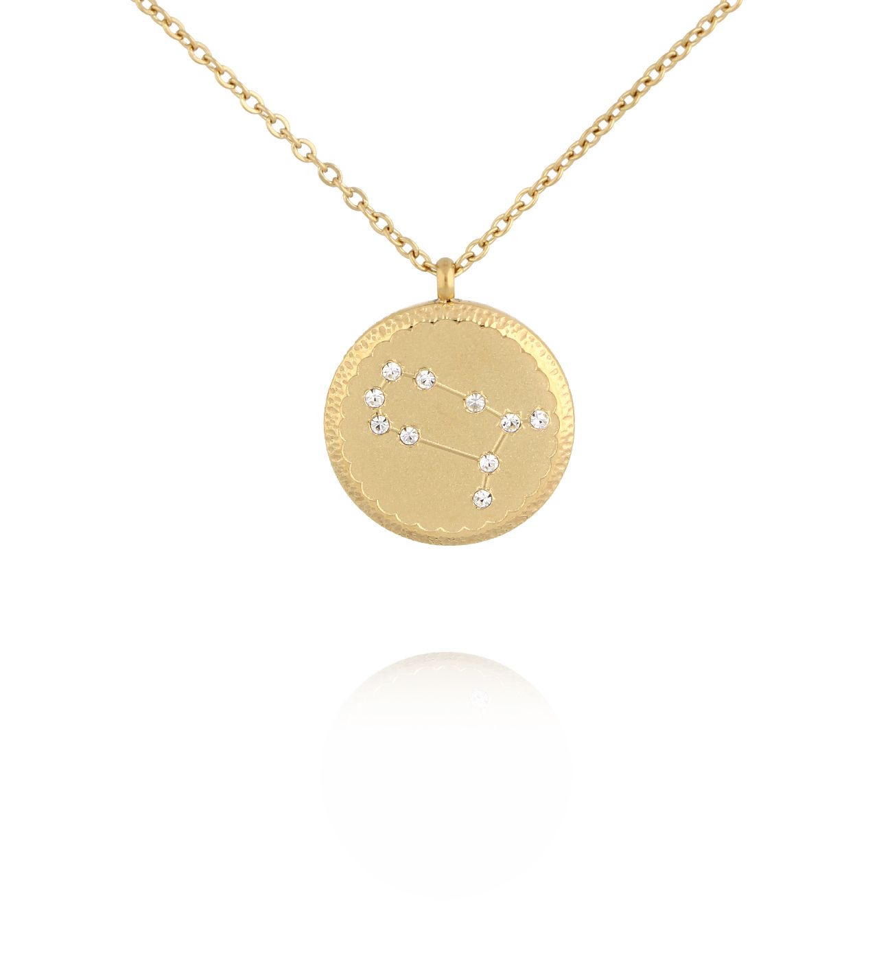 Naszyjnik z konstelacją Bliźnięta złoty - By Dziubeka