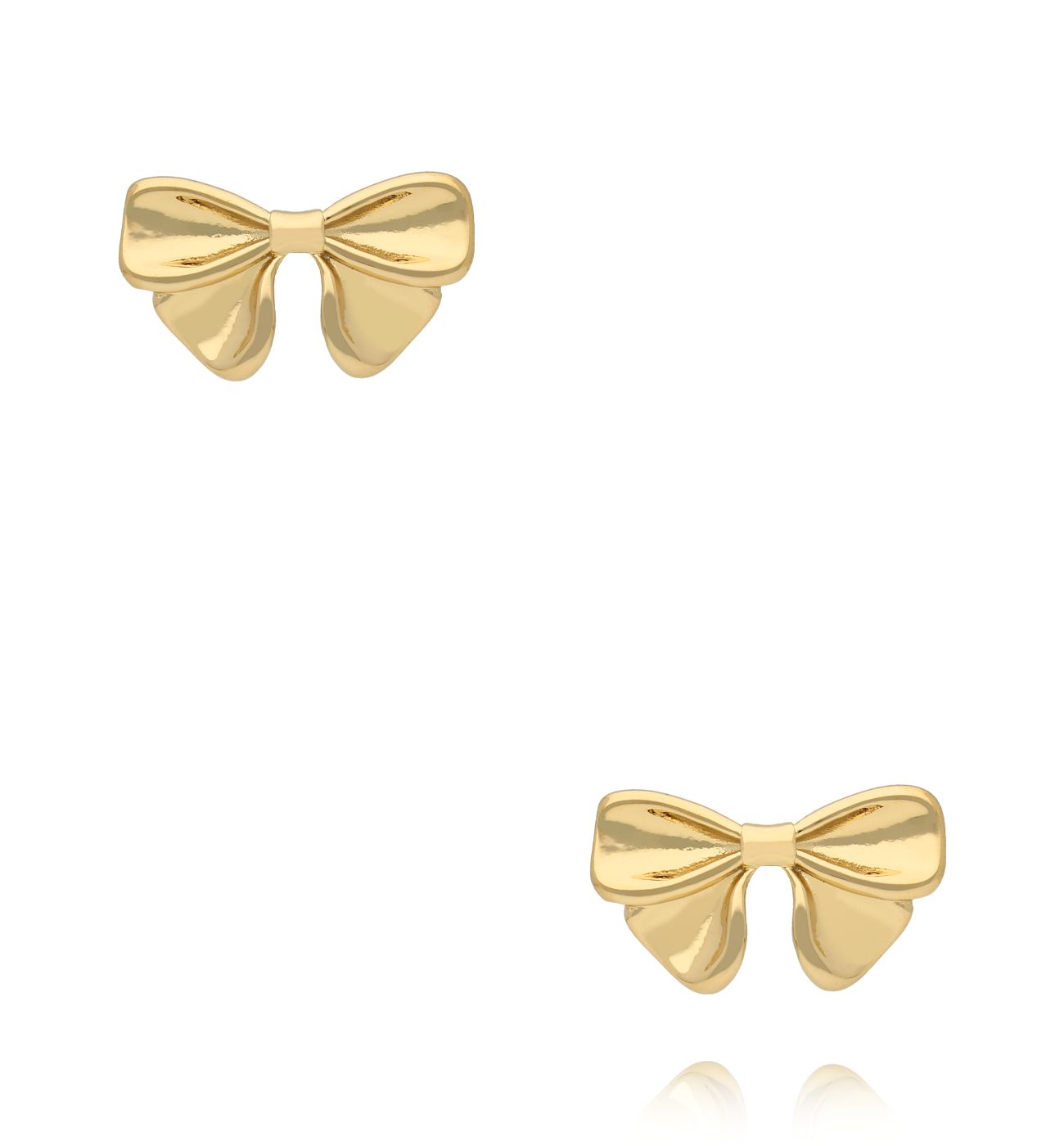 Kolczyki kokardki złote KSY0322