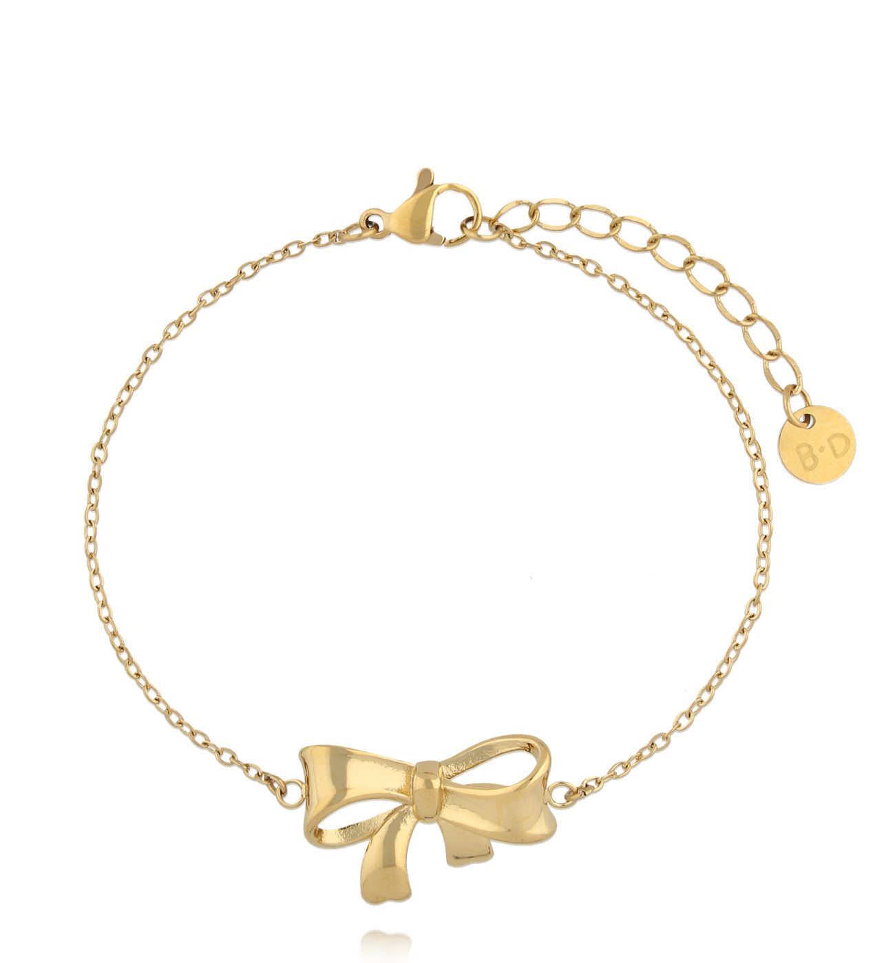 Bransoletka z kokardką złota BSY0347