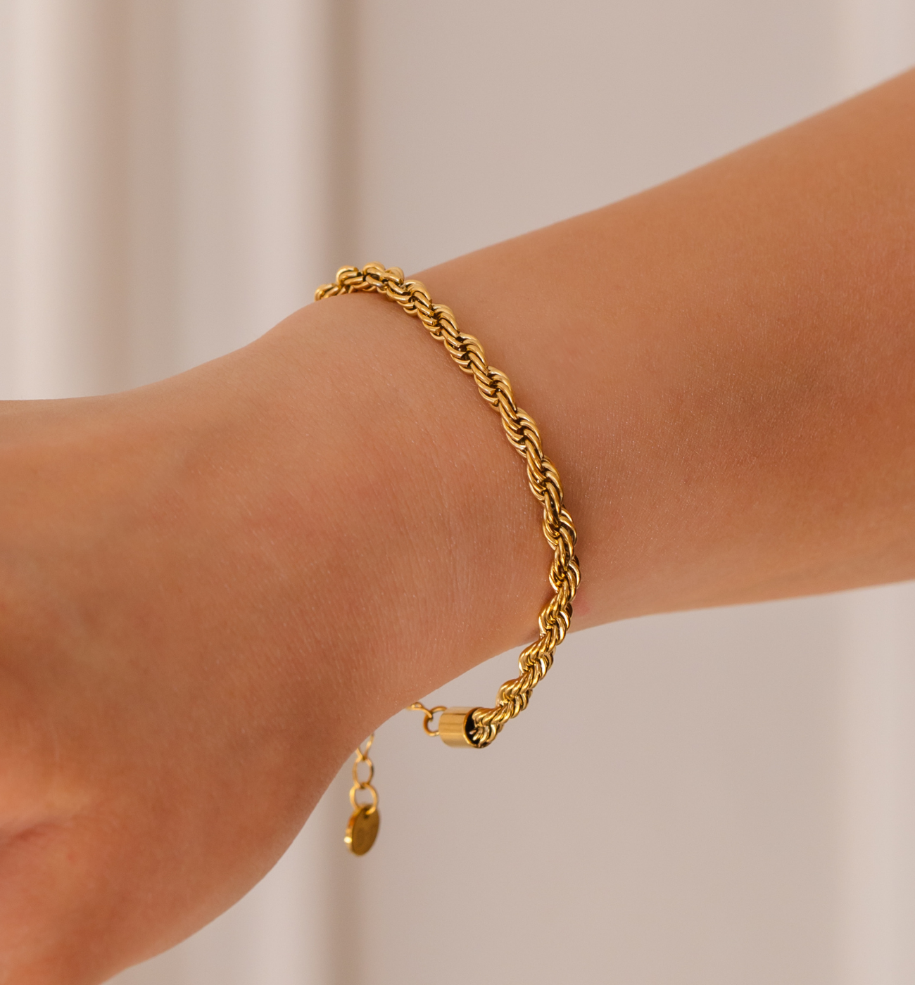 Bransoletka z łańcuszkiem złota BSY0351 - By Dziubeka