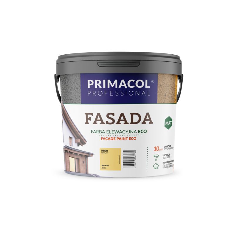 Farba Primacol Fasada Eco, kolor miodowy, 2,7 l, 1 szt.