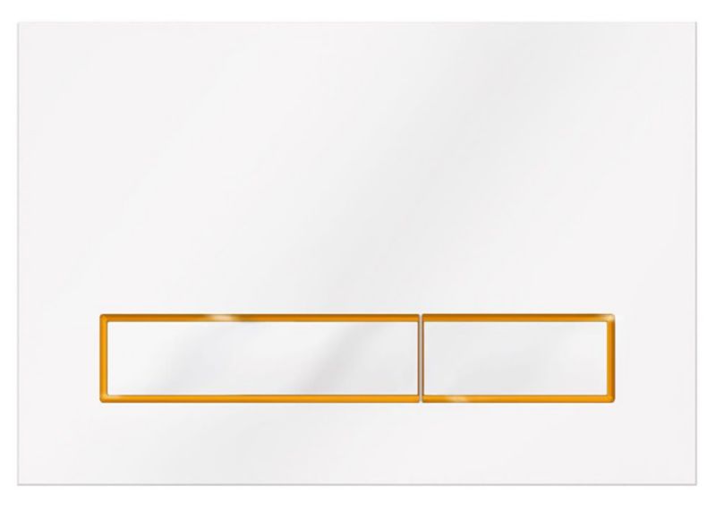Przycisk do stelaża KK-Pol SPP/039 M08V3 biały złoty 1 szt.