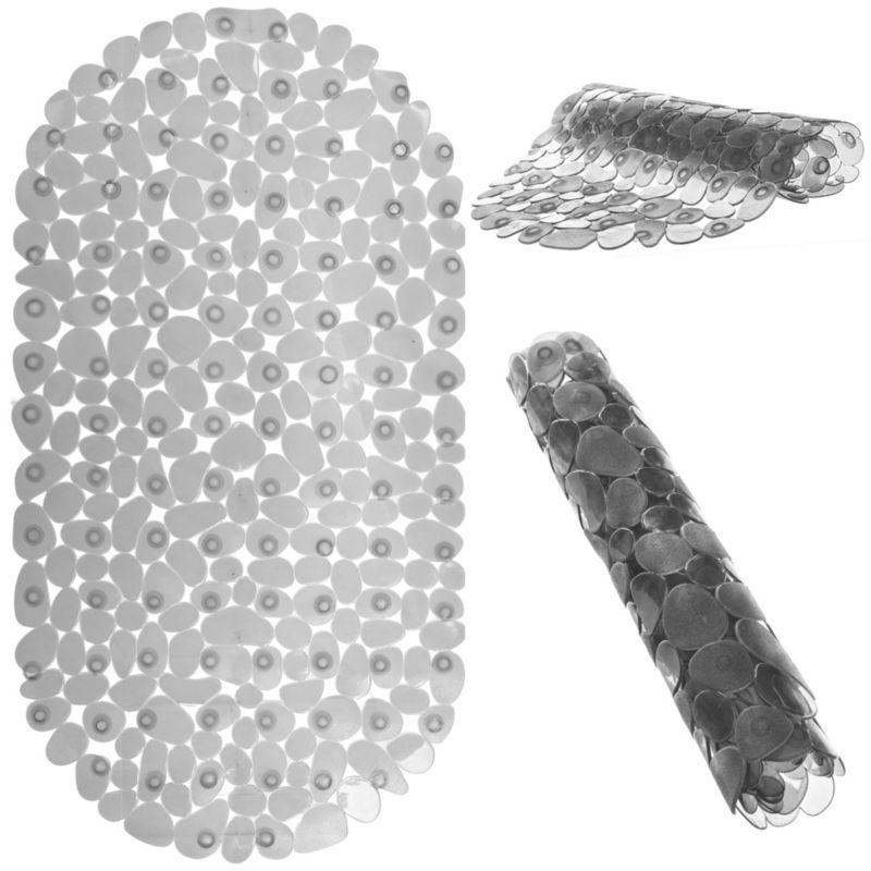 Mata Łazienkowa KADAX Antypoślizgowa Pod Prysznic Do Kabiny Wanny Brodzika 67cm Szary 1 szt.