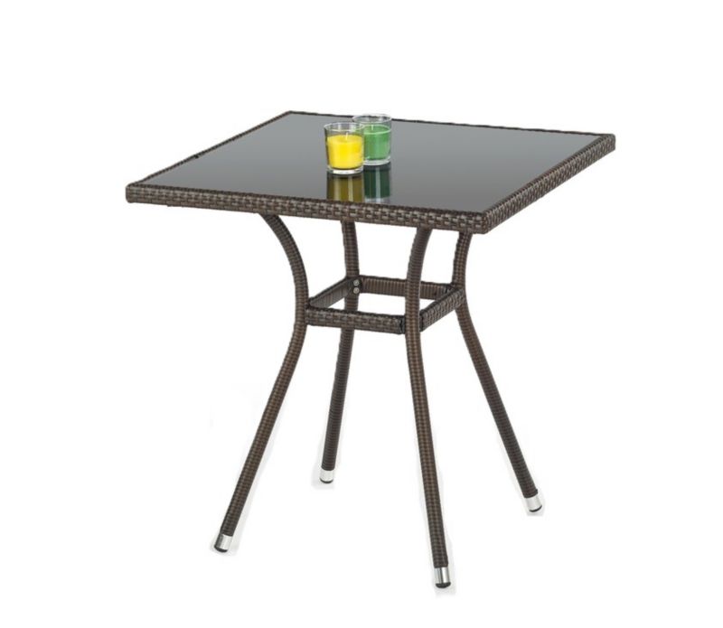 Stół Halmar MOBIL 70x70 czarny/brązowy 1 szt.